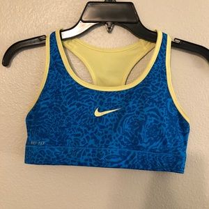 Blue Nike Sports Bra